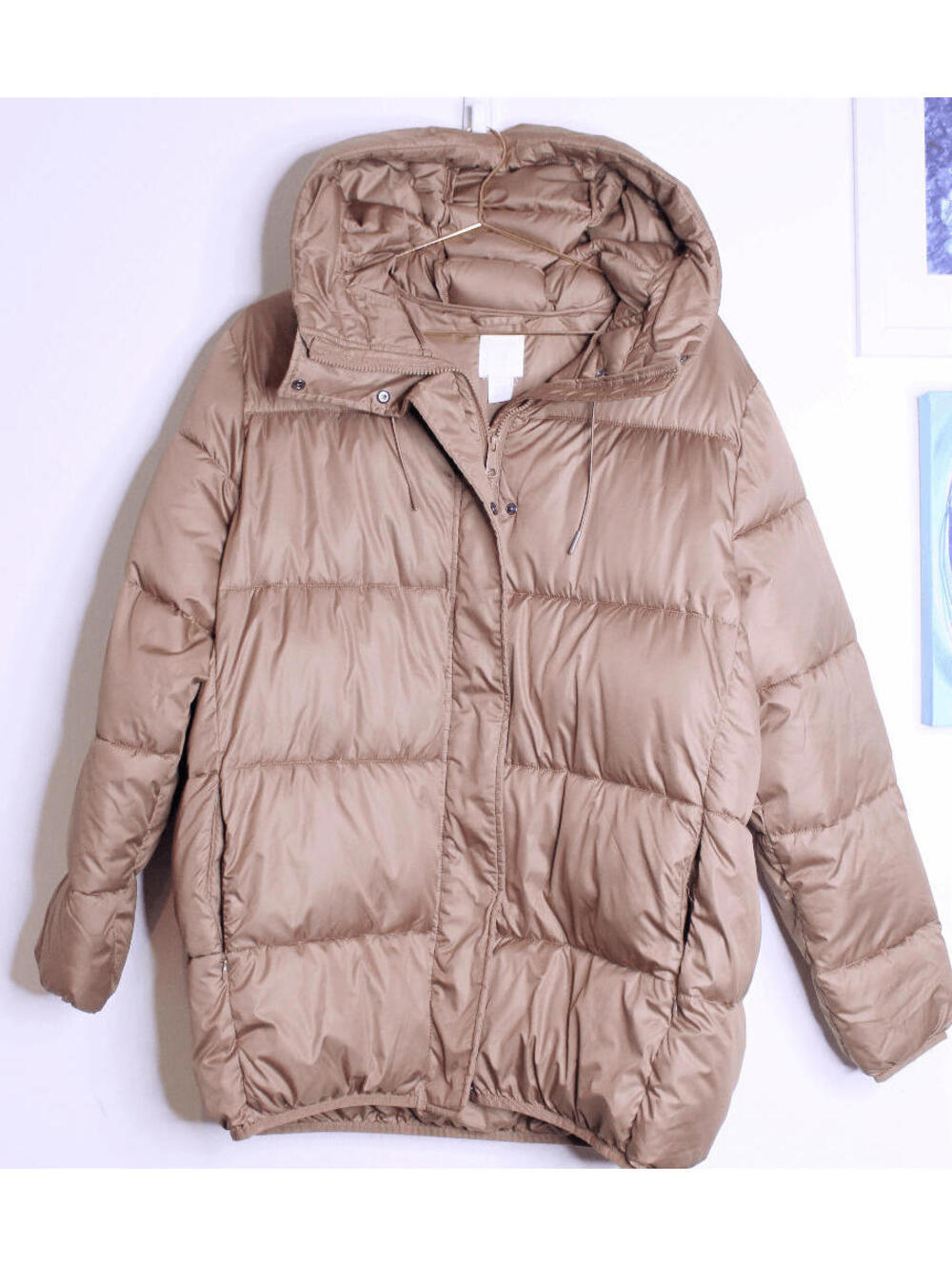 HM Bronze Hooded Puffer Jacket - XS